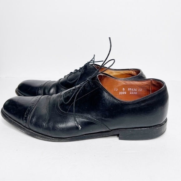 Allen Edmonds Straight Tip Bal Black Leather Calf Skin 901 Oxford Dress Shoes 13 main image 4
